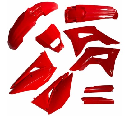 PLASTIC KITS CRF ENDURO 7 PIECES  TOTAL RED