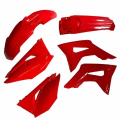 PLASTIC KITS CRF ENDURO 5 PIECES TOTAL RED
