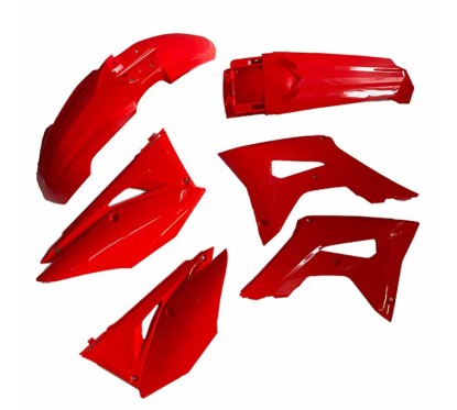 PLASTIC KITS CRF ENDURO 5 PIECES TOTAL RED