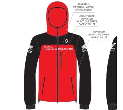 HONDA RACING HOODY 2023/2024